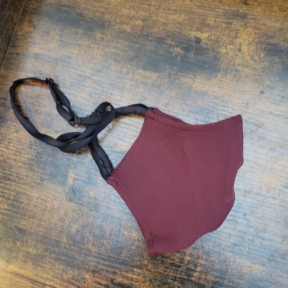 lululemon Marroon Double Strap Mask